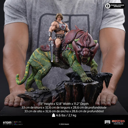 MASTERS OF THE UNIVERSE 2026 HE-MAN AND BATTLECAT 1/10 STATUE