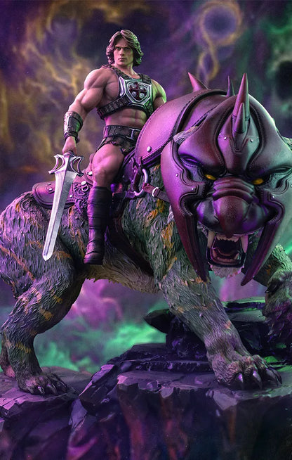 MASTERS OF THE UNIVERSE 2026 HE-MAN AND BATTLECAT 1/10 STATUE