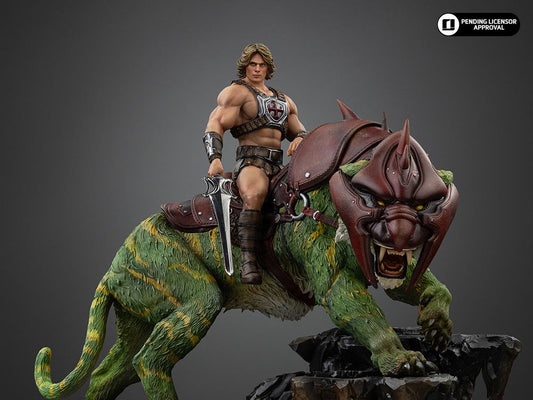 IRON STUDIOS MASTERS UNIVERSE 2026 HE-MAN BATTLECAT 1/10 STATUA 33 cm