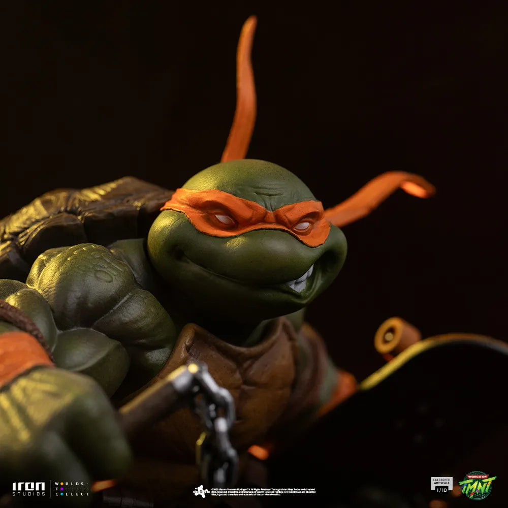 TEENAGE MUTANT NINJA TURTLES MICHELANGELO UNLEASHED 1/10 STATUE