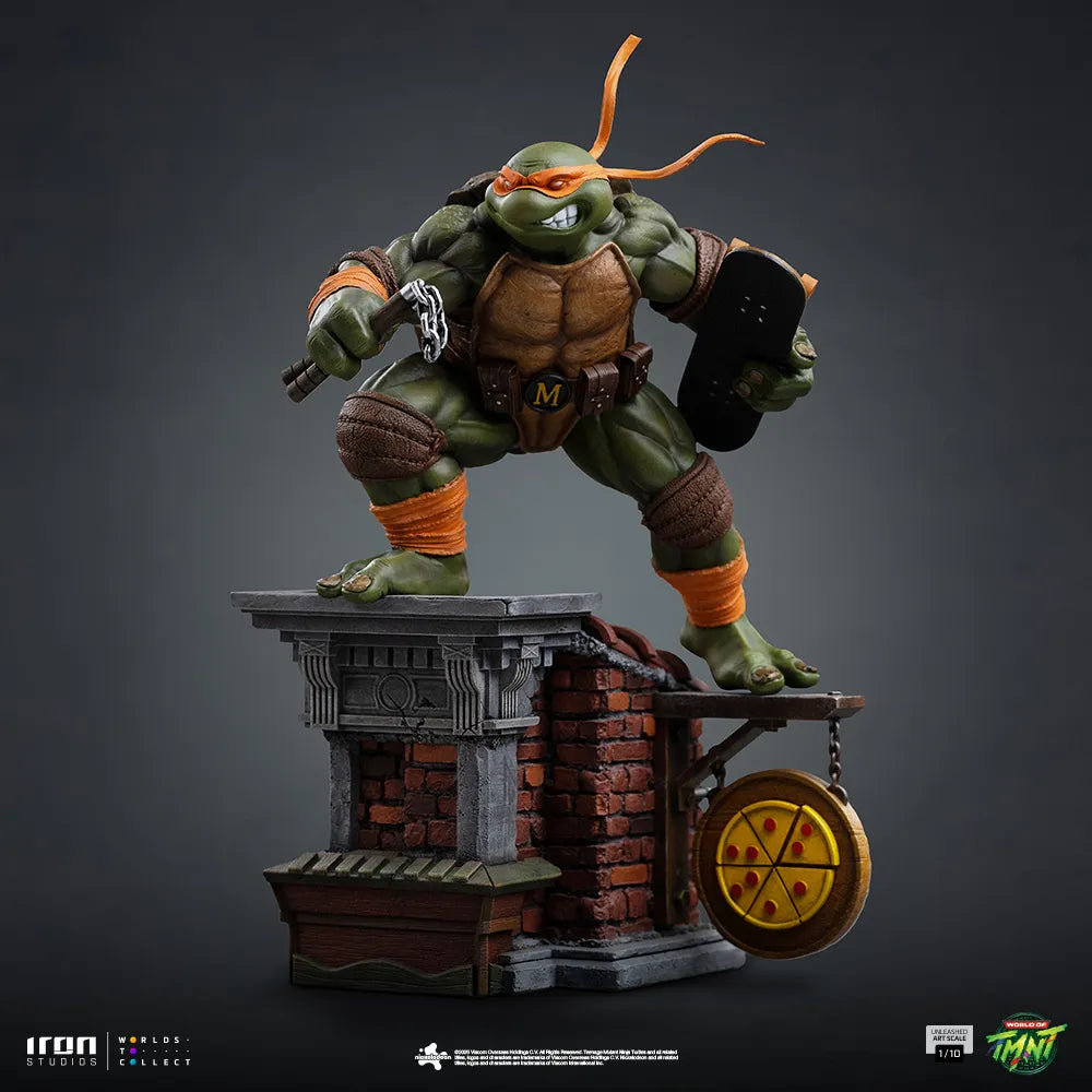 TEENAGE MUTANT NINJA TURTLES MICHELANGELO UNLEASHED 1/10 STATUE