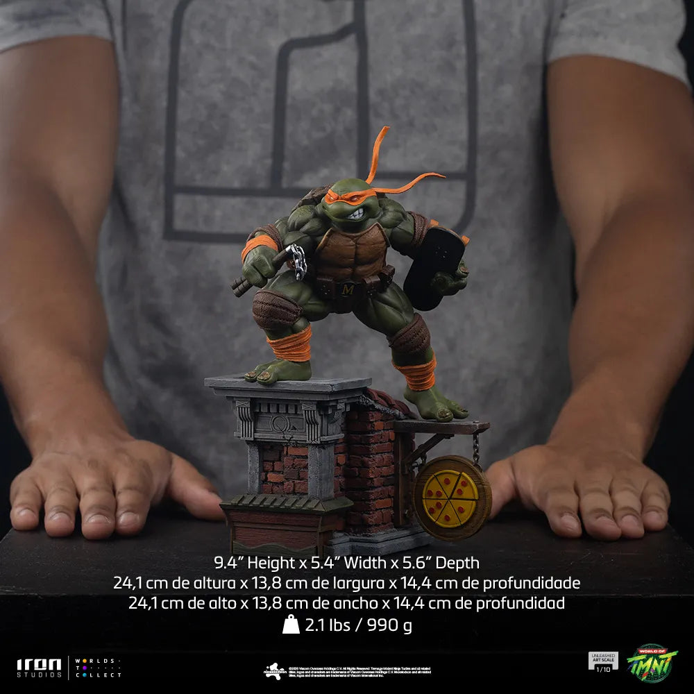 TEENAGE MUTANT NINJA TURTLES MICHELANGELO UNLEASHED 1/10 STATUE
