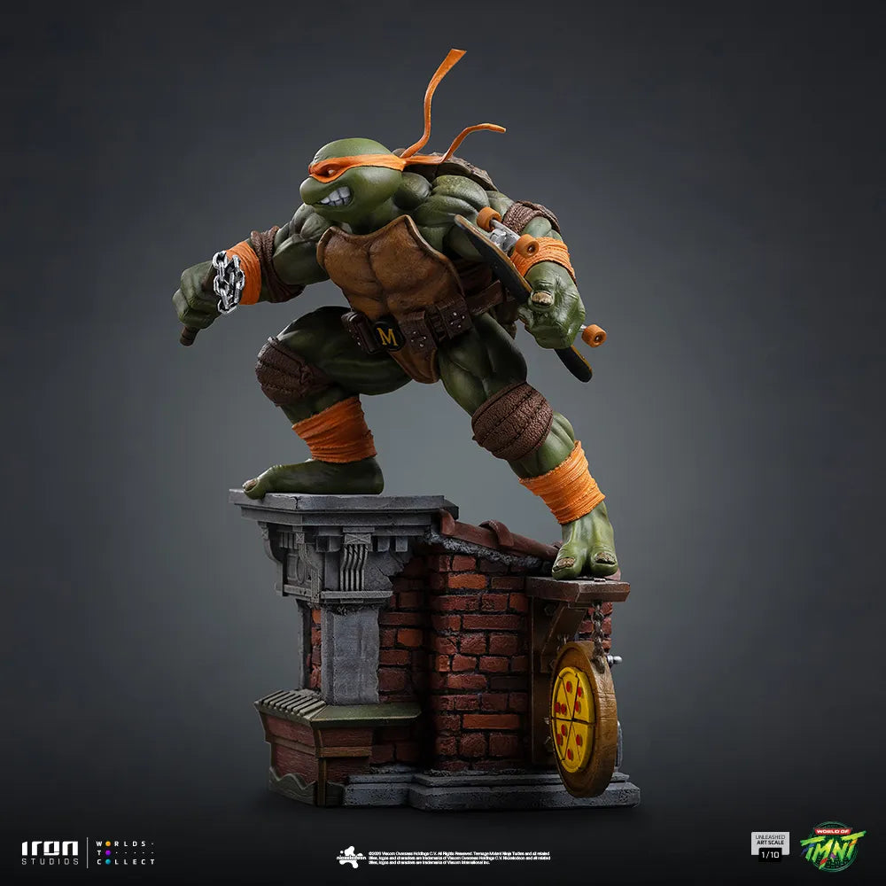 TEENAGE MUTANT NINJA TURTLES MICHELANGELO UNLEASHED 1/10 STATUE