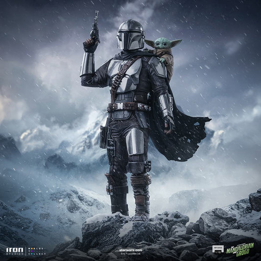 IRON STUDIOS MANDALORIAN & GROGU MOVIE MANDALORIAN 1/10 STATUA 24.7 cm