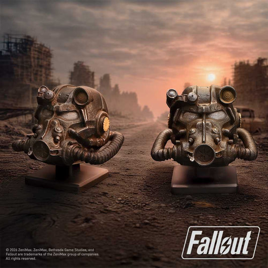 NEMESIS NOW FALLOUT T-60 HELMET FIGURINE FIGURA 11.5 cm