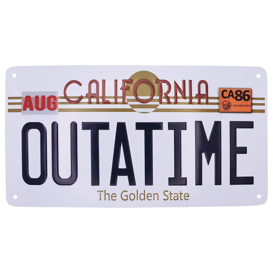 BACK TO THE FUTURE - LICENSE PLATE OFFICIAL REPLICA