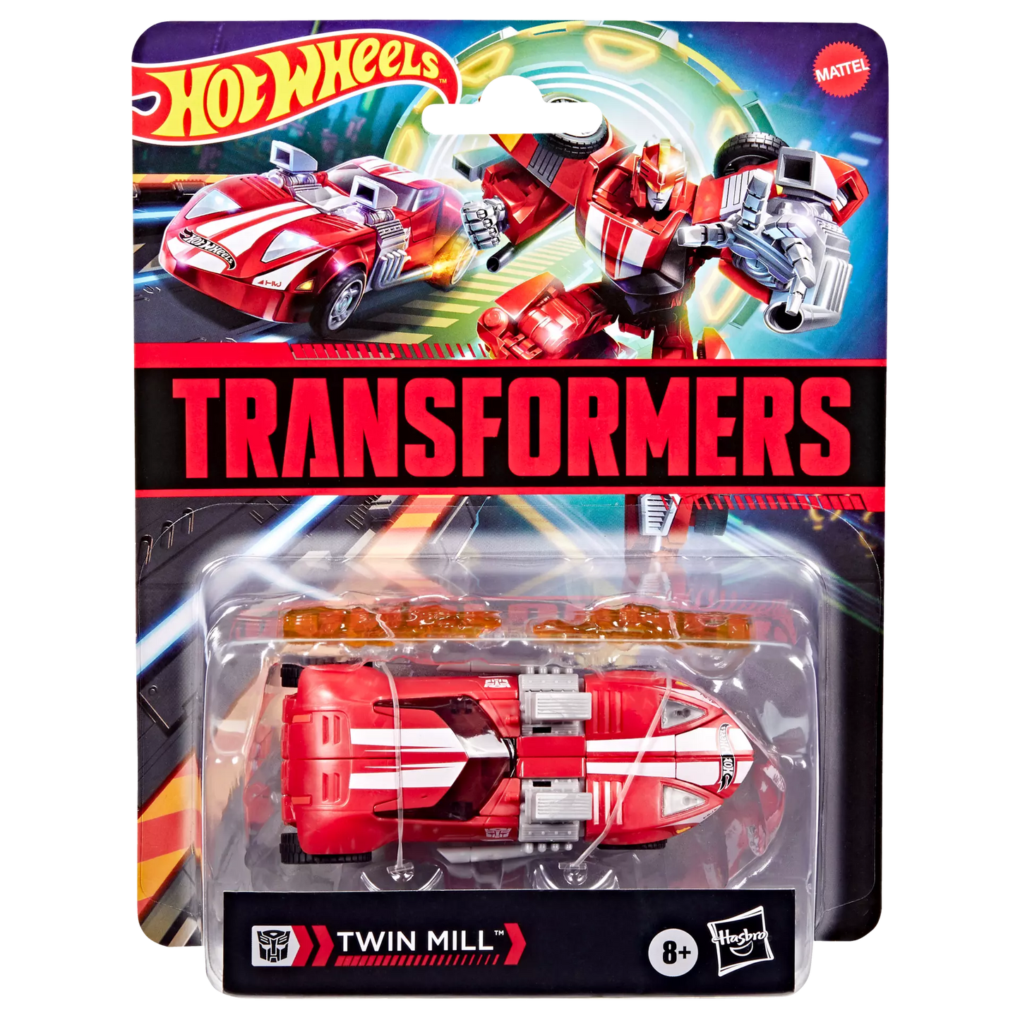 TRANSFORMERS X HOT WHEELS TWIN MILL ACTION FIGURE