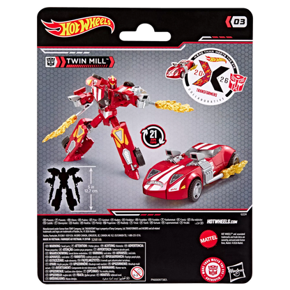TRANSFORMERS X HOT WHEELS TWIN MILL ACTION FIGURE