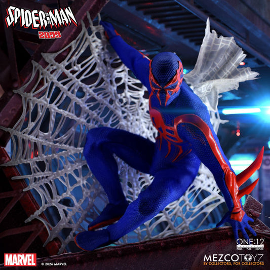 MEZCO TOYS ONE 12 COLLECTIVE SPIDER-MAN 2099 AF ACTION FIGURE 17 cm