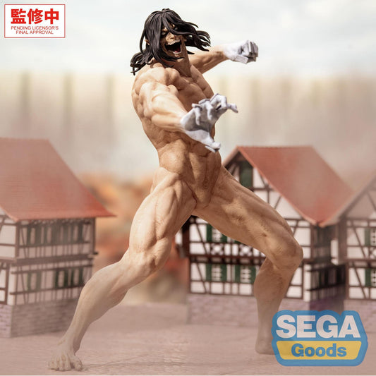 SEGA EREN & YEAGER - ATTACK ON TITAN GIGANTIX ATTACK TITAN FIGURA 25 cm