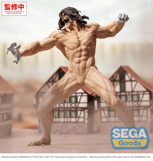 SEGA EREN & YEAGER - ATTACK ON TITAN GIGANTIX ATTACK TITAN FIGURA 25 cm