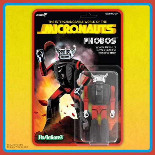 SUPER 7 MICRONAUTS WAVE 04 PHOBOS REACTION+ ACTION FIGURE 10 cm