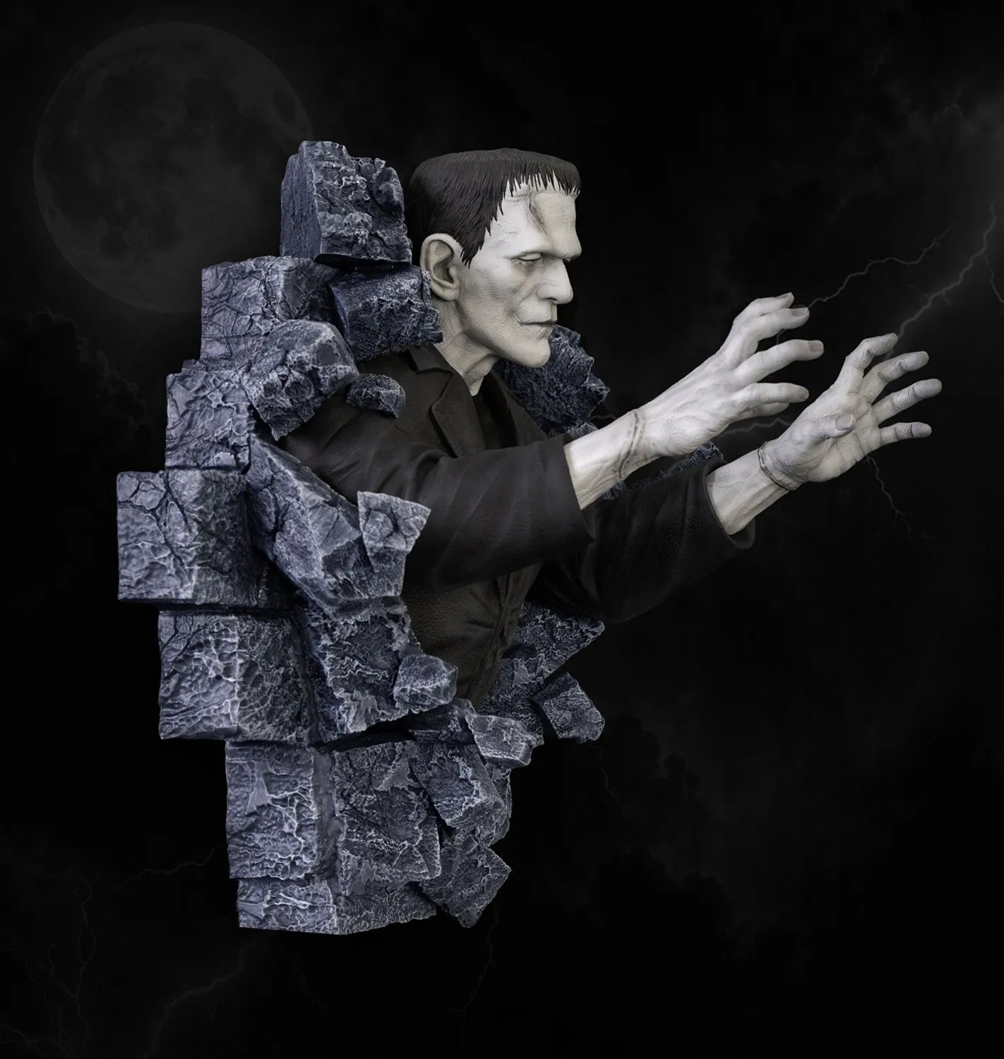 FRANKENSTEIN CLASSIC HORROR EDITION LIFESIZE WALL SCULPTURE