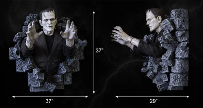FRANKENSTEIN CLASSIC HORROR EDITION LIFESIZE WALL SCULPTURE