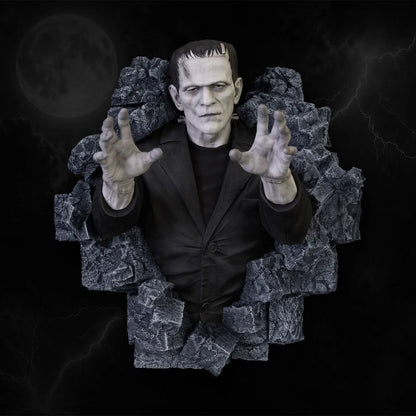 FRANKENSTEIN CLASSIC HORROR EDITION HALF SCALE WALL SCULPTURE