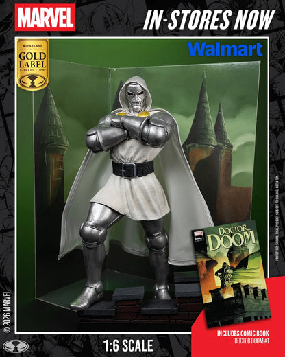 MARVEL COLLECTION 1:6 WV8 DOCTOR DOOM #1 FUTURE FOUNDATION GOLD LABEL FIGURE