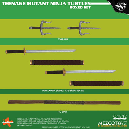 ONE 12 COLLECTIVE TEENAGE MUTANT NINJA TURTLES FIGURES BOX SET