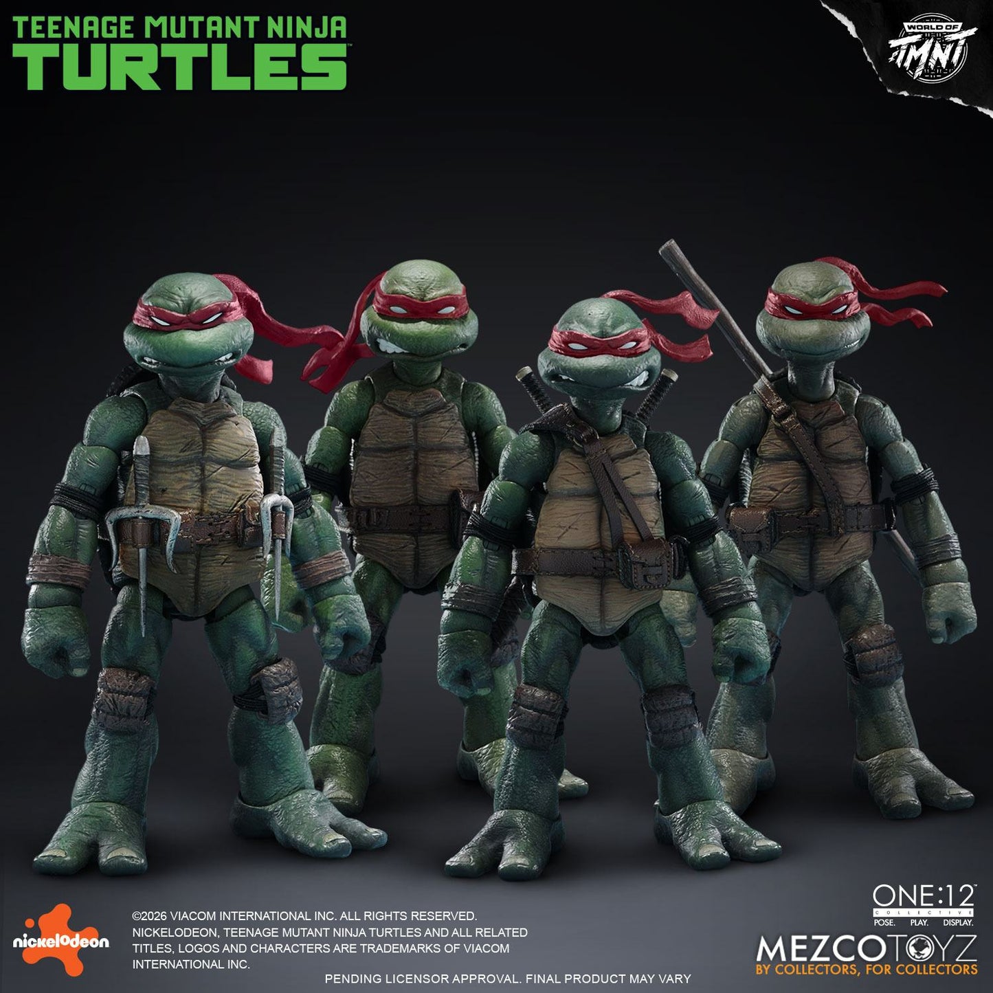 ONE 12 COLLECTIVE TEENAGE MUTANT NINJA TURTLES FIGURES BOX SET