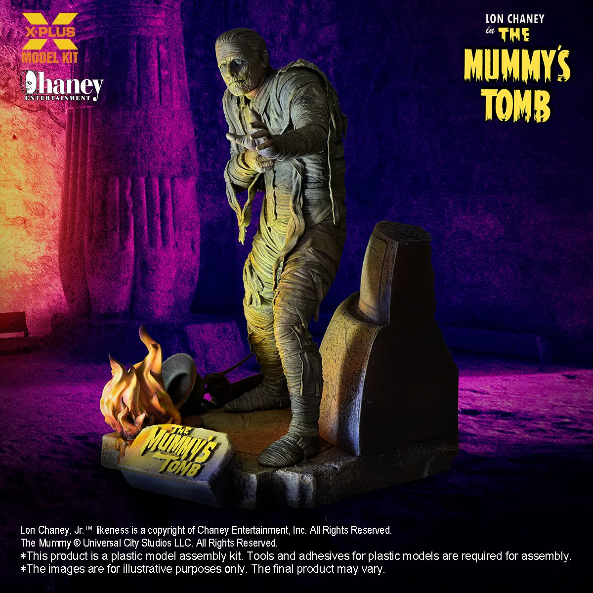 LON CHANEY JR THE MUMMY 1/8 SCALE PLASTIC MODEL KIT