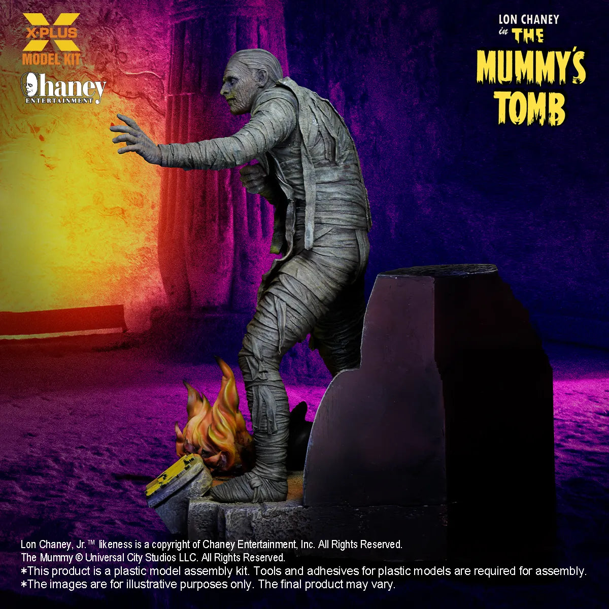 LON CHANEY JR THE MUMMY 1/8 SCALE PLASTIC MODEL KIT