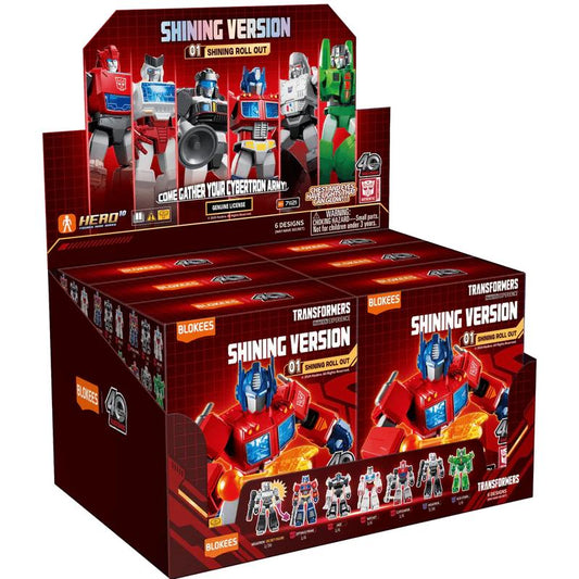 BLOKEES - TRANSFORMERS SHINING ROLL OUT SHINING VERSION 01 BLIND BOX (6) MODEL KIT 10 cm