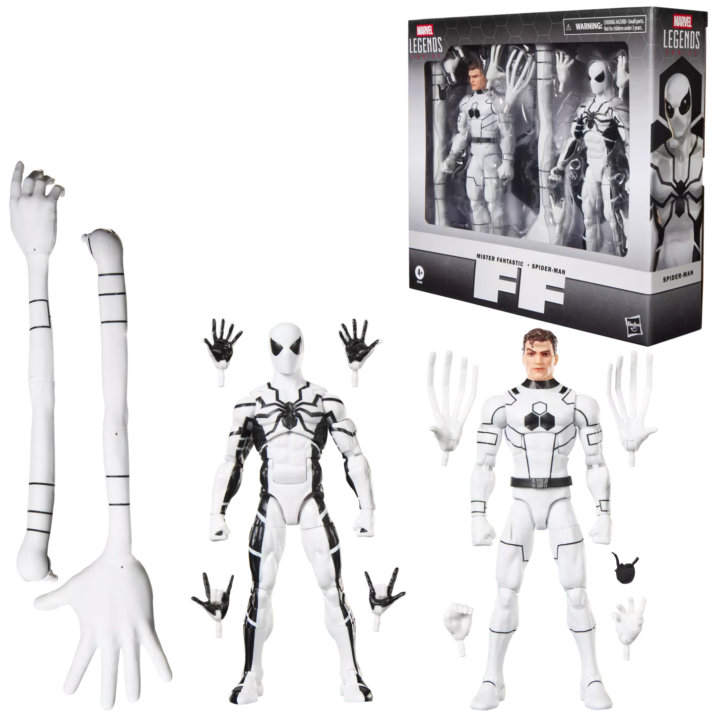 MARVEL LEGENDS FUTURE FOUNDATION MISTER FANTASTIC AND SPIDER-MAN ACTION FIGURES