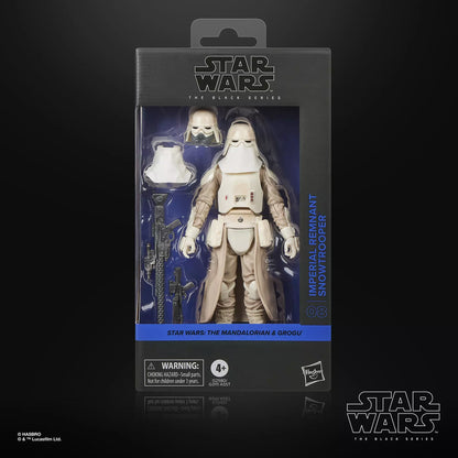 HASBRO - STAR WARS BLACK SERIES MANDALORIAN GROGU IMPERIAL REMNANT SNOWTROOPER ACTION FIGURE