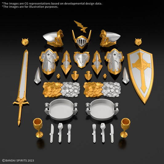 BANDAI 30MF ITEM SHOP 6 GOLD / SILVER OPTION MODEL KIT