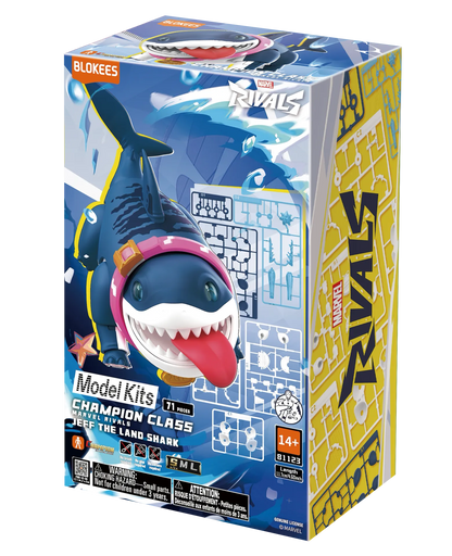 MARVEL RIVALS JEFF THE LAND SHARK CHAMPION CLASS 12 MODEL KIT