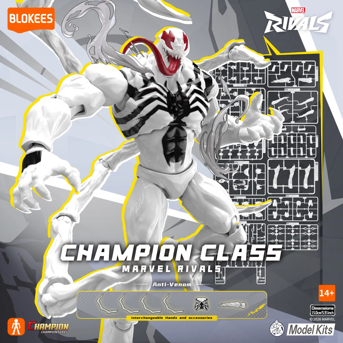 BLOKEES VENOM - MARVEL CHAMPION CLASS RIVALS ANTI 15 MODEL KIT 13 cm