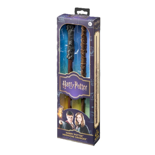 NOBLE COLLECTIONS HERMIONE GRANGER - HARRY POTTER WANDS SET (2) REPLICA 30.5 cm