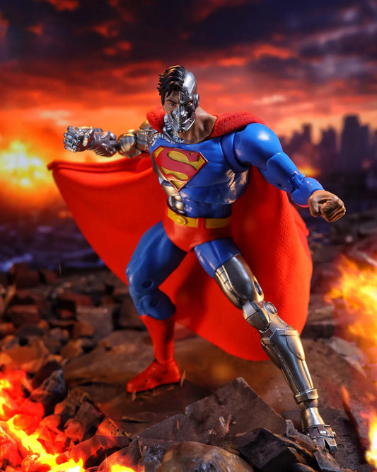 MCFARLANE TOYS 25 SUPERMAN & CYBORG - DC MCFARLANE VAULT MULTIVERSE 7INCH ACTION FIGURE 18 cm