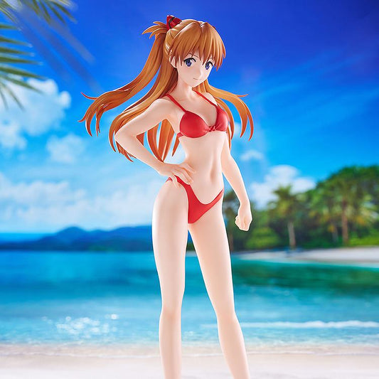 WAVE ASUKA - EVANGELION REBUILD BIKINI STYLE PUP L BEACH QUEENS STATUA 22 cm