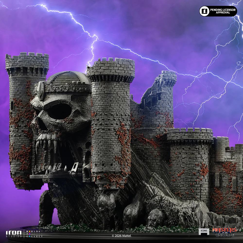 MASTERS OF THE UNIVERSE 2026 GRAYSKULL CASTLE ICONS STATUE