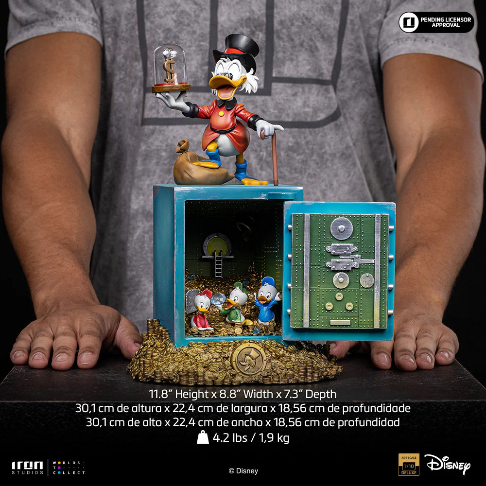 DUCK TALES UNCLE SCROOGE MCDUCK AND NEPHEWS 1/10 STATUE