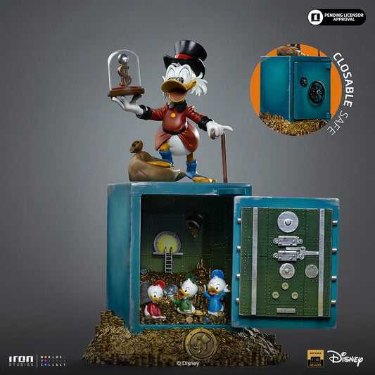 IRON STUDIOS DUCK TALES UNCLE SCROOGE MCDUCK NEPHEWS 1/10 STATUA 30 cm
