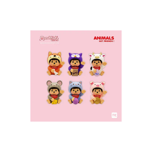 ABYSTYLE STUDIO MONCHHICHI ANIMALS BLIND BOX (6) MINI FIGURA 10cm