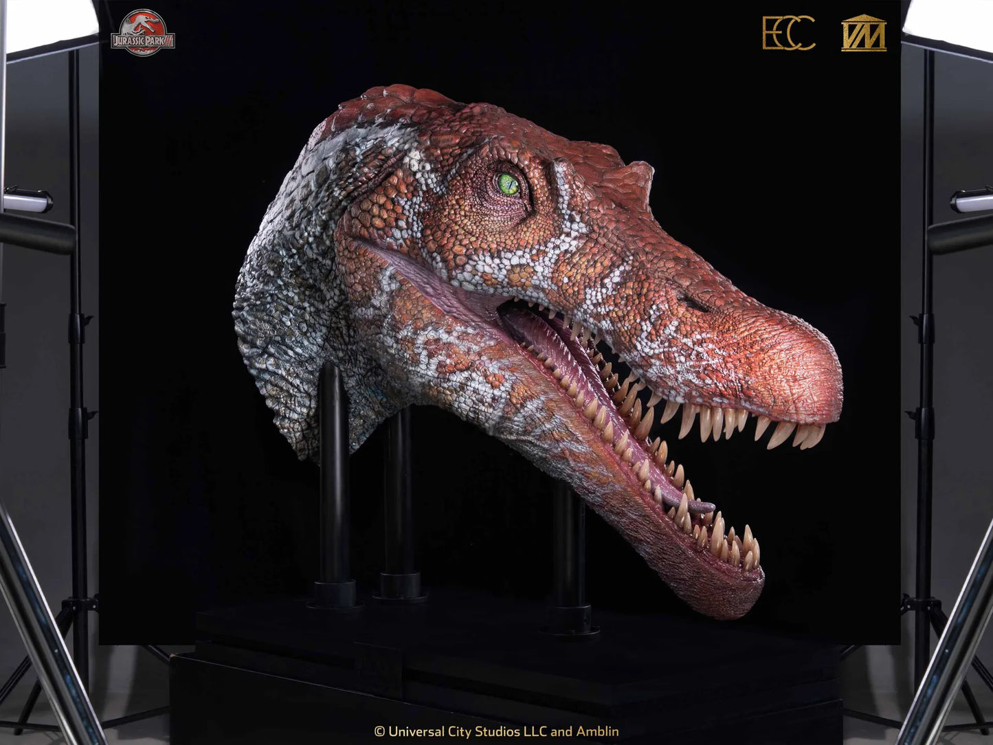 JURASSIC PARK 3 SPINOSAURUS HALF-SCALE HEAD PROP REPRODUCTION