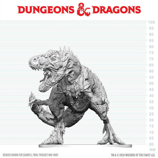 WIZKIDS D&D NOLZUR MM TYRANNOSAURUS ZOMBIE MINI FIGURA 12 cm