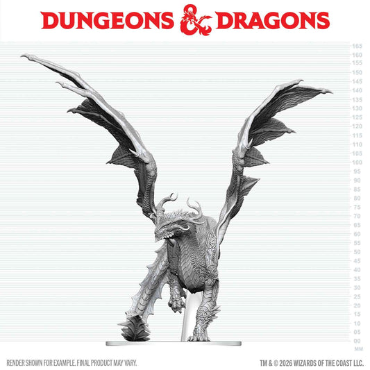WIZKIDS D&D NOLZUR MM ADULT SPIRIT DRAGON MINI FIGURA 15 cm