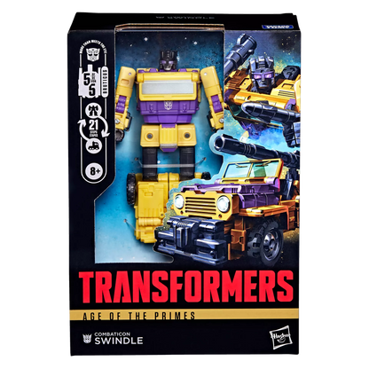 TRANSFORMERS AGE OF THE PRIMES COMBATICON SWINDLE ACTION FIGURE