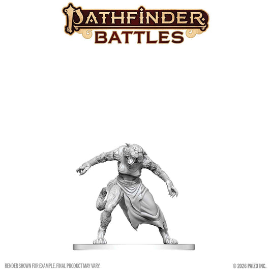 WIZKIDS PATHFINDER BATTLES DEEP CUTS WERETIGER MINI FIGURA 5 cm