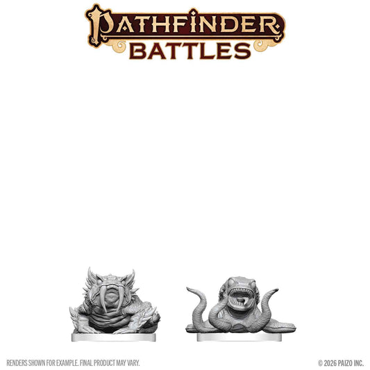 WIZKIDS PATHFINDER BATTLES DEEP CUTS BOGWID & SLURK MINI FIGURA 5 cm