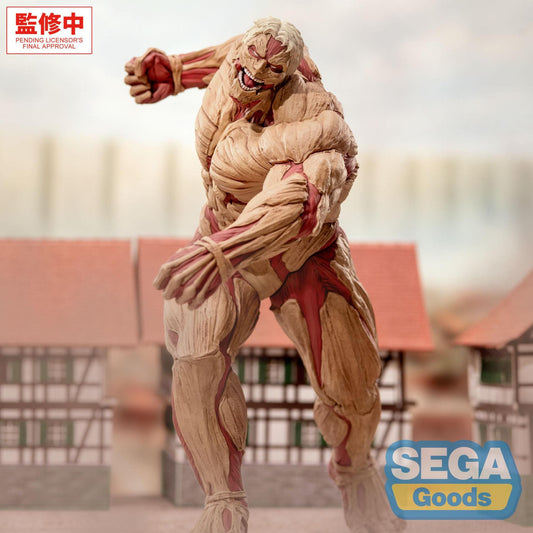 SEGA BRAUN & REINER - ATTACK ON TITAN GIGANTIX ARMORED TITAN FIGURA 25 cm
