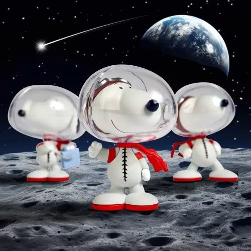 SIMBA PEANUTS SNOOPY WORLDS BEYOND URDU BLINDBALL BLIND BOX (8) FIGURA 11 cm
