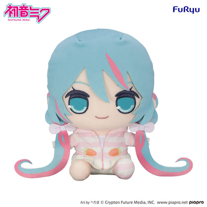 HATSUNE MIKU RABBIT EAR HOOD PAJAMA KYURUMARU BIG PLUSH