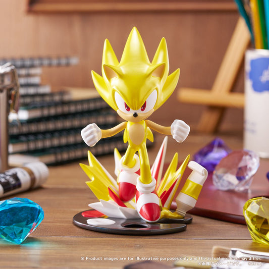 BUSHIROAD CREATIVE SONIC HEDGEHOG SUPER SONIC PALVERSE PALE FIGURA 12 cm