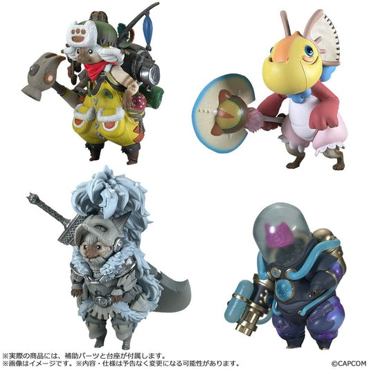CAPCOM MONSTER HUNTER BUILDER STANDARD MODEL PLUS PALICO VOL 1 (4 MINI FIGURA 8 cm