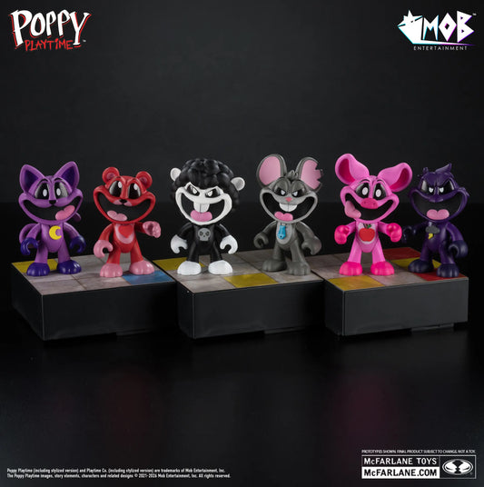 MCFARLANE TOYS 25 POPPY PLAYTIME BLIND BOX WAVE 1 DISPLAY (12) MINI FIGURA 6.25 cm