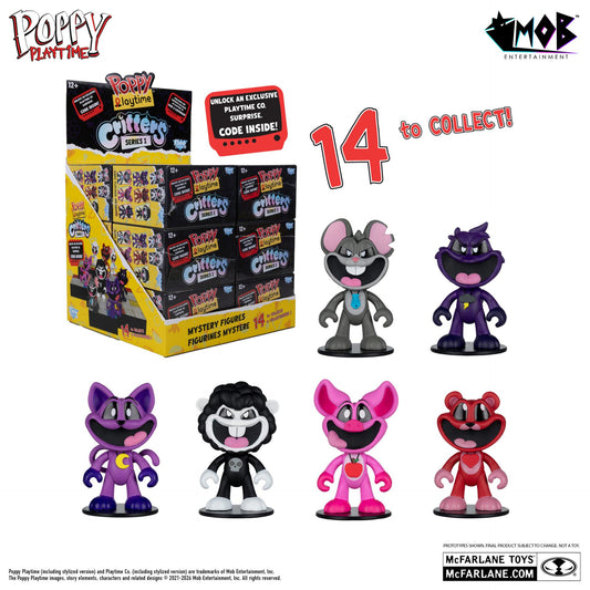 MCFARLANE TOYS 25 POPPY PLAYTIME BLIND BOX WAVE 1 DISPLAY (12) MINI FIGURA 6.25 cm